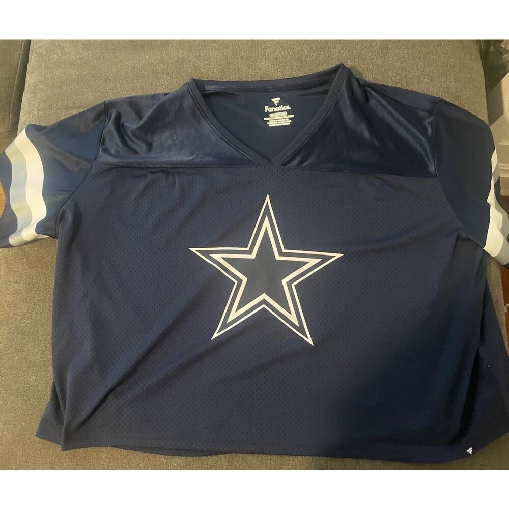 Dallas Cowboys Womens Jersey Crop Top Fanatics Brand 3XL